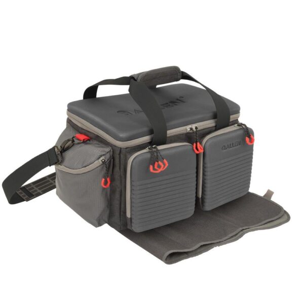 Allen Competitor Premium Molded Lockable Range Bag with Fold Up Gun Mat Grey - Precision Shot Firearms