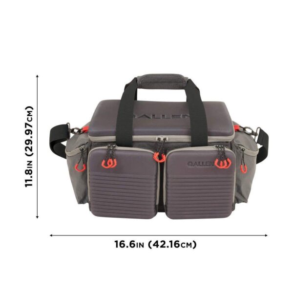 Allen Competitor Premium Molded Lockable Range Bag with Fold Up Gun Mat Grey - Precision Shot Firearms