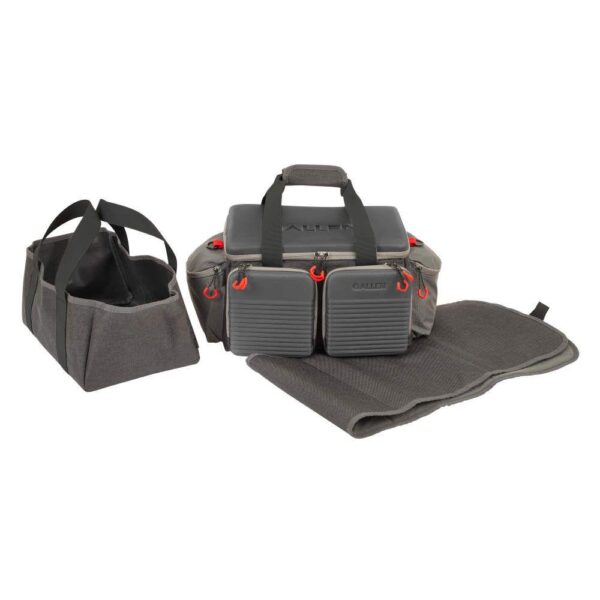 Allen Competitor Premium Molded Lockable Range Bag with Fold Up Gun Mat Grey - Precision Shot Firearms