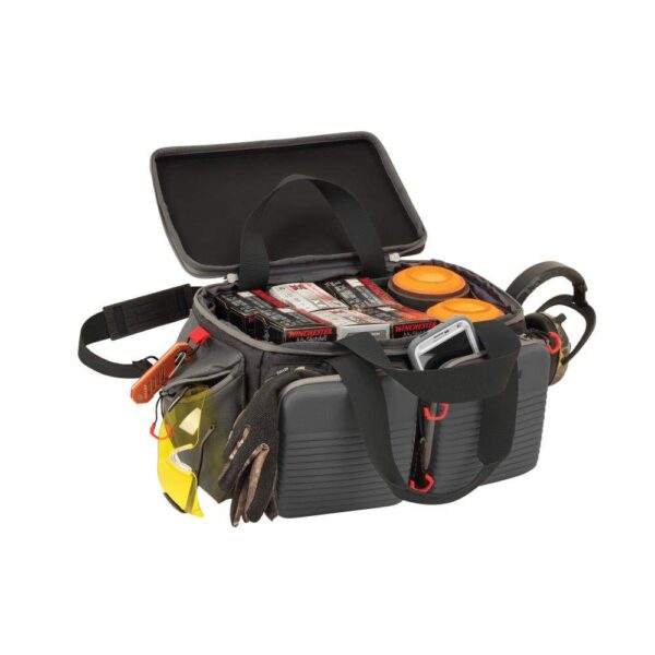 Allen Competitor Premium Molded Lockable Range Bag with Fold Up Gun Mat Grey - Precision Shot Firearms