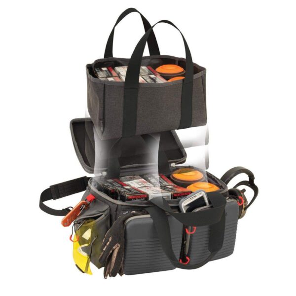 Allen Competitor Premium Molded Lockable Range Bag with Fold Up Gun Mat Grey - Precision Shot Firearms