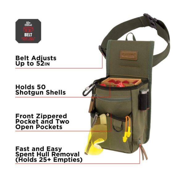 Allen Triumph Rip-Stop Shotgun Shell Bag OD Green - Precision Shot Firearms
