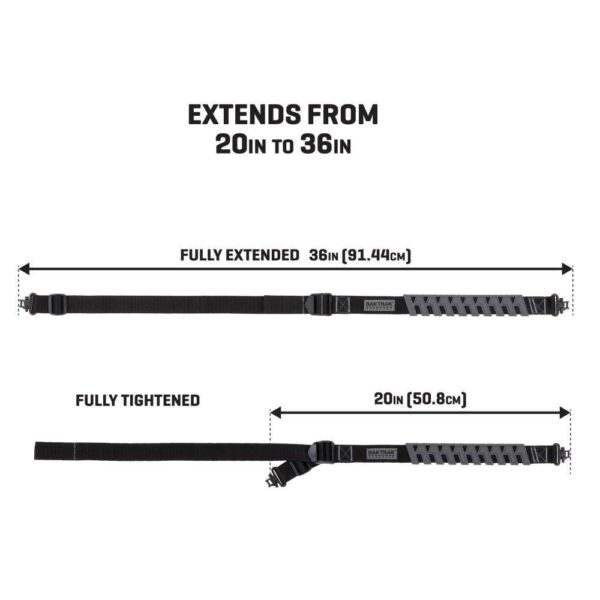 Allen Trak Traction Web Rifle Sling 36" Black Grey - Precision Shot Firearms