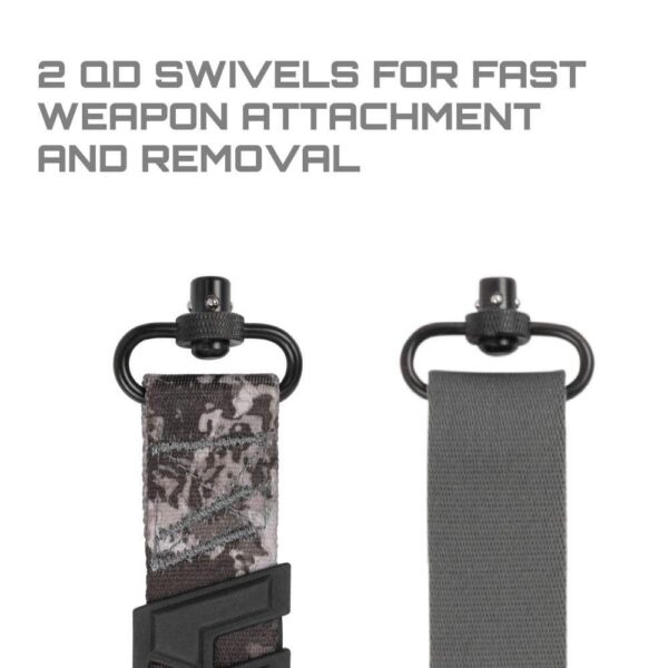 Allen Trak Traction Web Rifle Sling with QD Swivels 36" Veil Tac Grey - Precision Shot Firearms