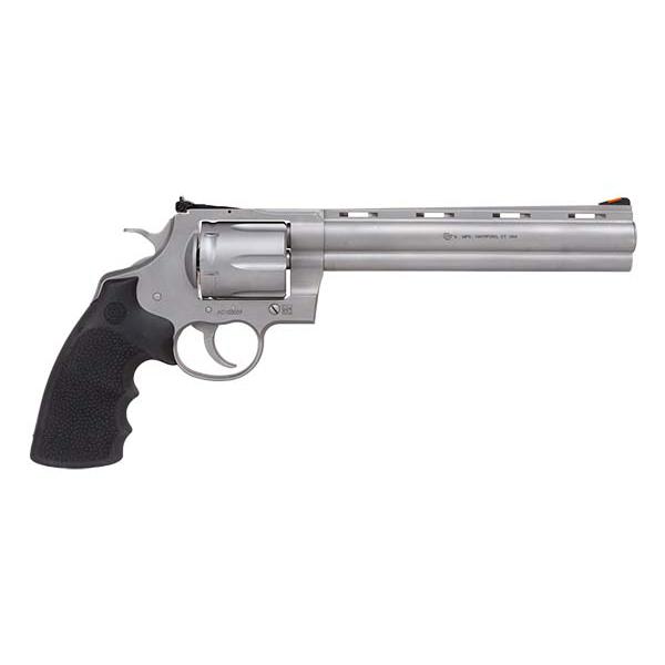 Colt Anaconda Handgun .44 Rem Mag 6rd Capacity 8" Barrel Matte Stainless Frame Hogue Rubber Grips - Precision Shot Firearms