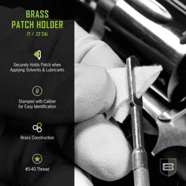 Breakthrough Clean Technologies Brass Patch Holder .17 Cal - Precision Shot Firearms