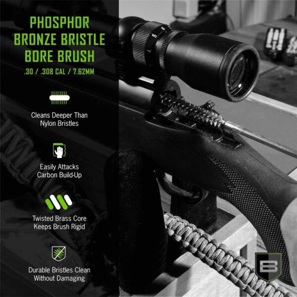 Breakthrough Clean Technologies Phosphorus Bronze Bristle Bore Brush 30/308/7.62mm - Precision Shot Firearms