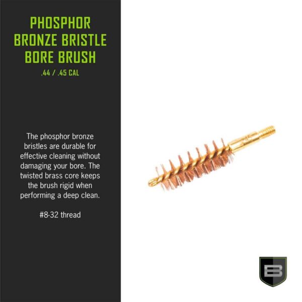 Breakthrough Clean Technologies Phosphorus Bronze Bristle Bore Brush .44/.45 Cal - Precision Shot Firearms