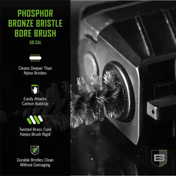 Breakthrough Clean Technologies Phosphorus Bronze Bristle Bore Brush .50 Cal - Precision Shot Firearms
