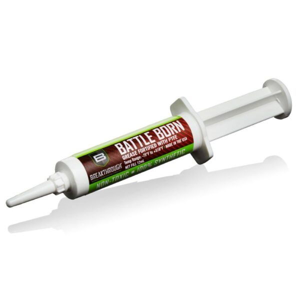 Breakthrough Clean Technologies Battle Born Grease with PTFE 12cc Syringe Clear - Precision Shot Firearms