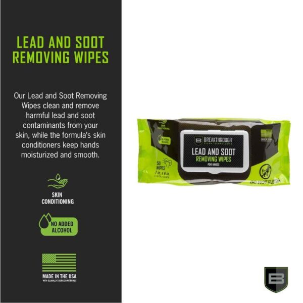 Breakthrough Clean Technologies Lead and Heavy Metal Removal Wipes 7"x6" 50/ct - Precision Shot Firearms