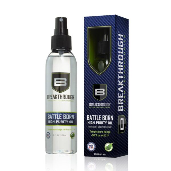 Breakthrough Clean Technologies Battle Born High-Purity Oil 6 oz Bottle Clear - Precision Shot Firearms