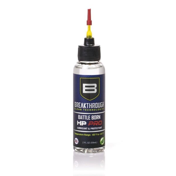 Breakthrough Clean Technologies Battle Born HP Pro Lubricant and Protectant 2 oz Bottle Clear with Needle Tip Applicator - Precision Shot Firearms