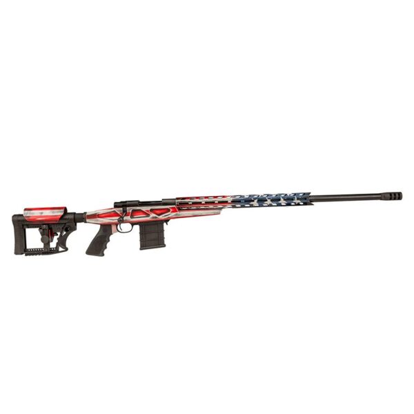 Howa M1500 Flag APC Chassis Rifle 6.5 Creedmoor 10rd Magazines(3) 24" Threaded Barrel 2 Grips - Precision Shot Firearms