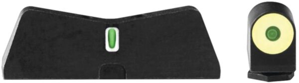 XS Sights DXT2 Big Dot Tritium Night Sight Front & Rear Yellow for Glock 17 19 22-24 26 27 31-36 38 - Precision Shot Firearms