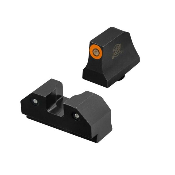 XS Sights R3D Night Sights Orange For Glock Suppressor/RMR Height 42 43 43x & 48 - Precision Shot Firearms