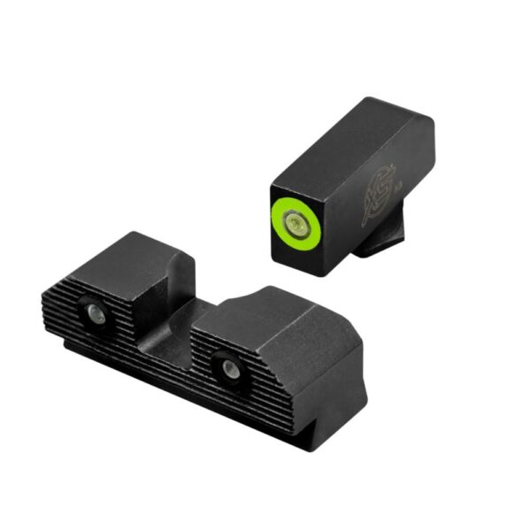 XS Sight Systems R3D 2.0 Night Sights for Glock 20/21/29/30/30S/37/40/41 Green Front with Black Rear - Precision Shot Firearms