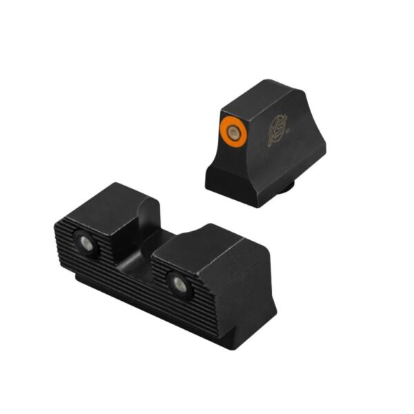 XS Sight Systems R3D 2.0 Suppressor Height Night Sights for Glock 20/21/29/30/30S/37/41 Orange Front with Black Rear - Precision Shot Firearms
