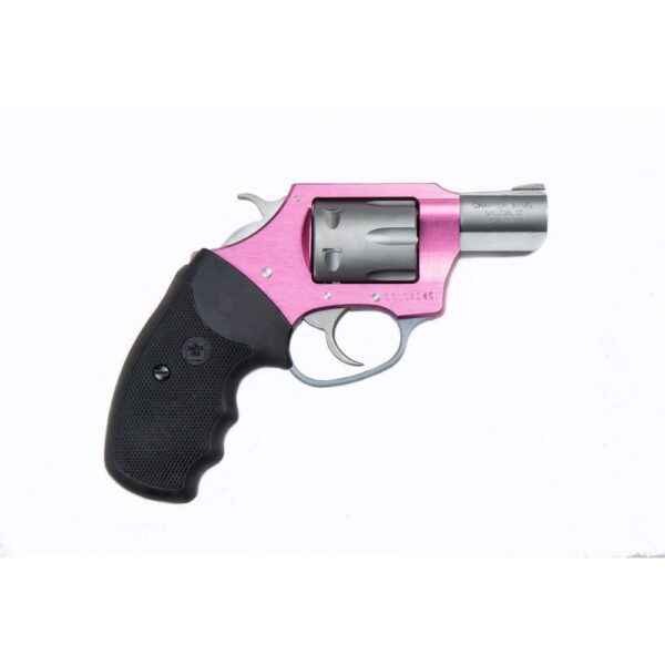 Charter Arms Pink Lady Handgun .22 LR 8rd Capacity 2" Barrel Pink with Full Size Black Grip - Precision Shot Firearms