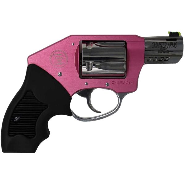 Charter Arms Off Duty Coyote Handgun .380 ACP 5rd Capacity Pink Frame with 2" Stainless Ported Barrel - Precision Shot Firearms