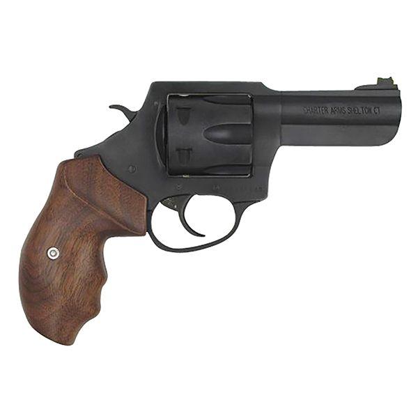 Charter Arms Professional III Handgun .357 Mag 6rd Capacity 4.2" Barrel Black with Wood Grip - Precision Shot Firearms