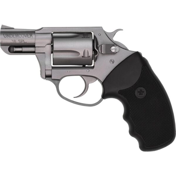 Charter Arms Undercover Full Size Handgun .38 Spl 5/rd Capacity 2" Barrel Silver with Black Grip - Precision Shot Firearms
