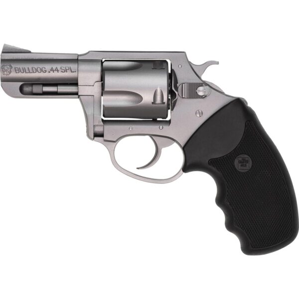Charter Arms Bulldog Handgun 44 Spl 5/rd Capacity 2.5" Barrel Silver with Black Grip - Precision Shot Firearms
