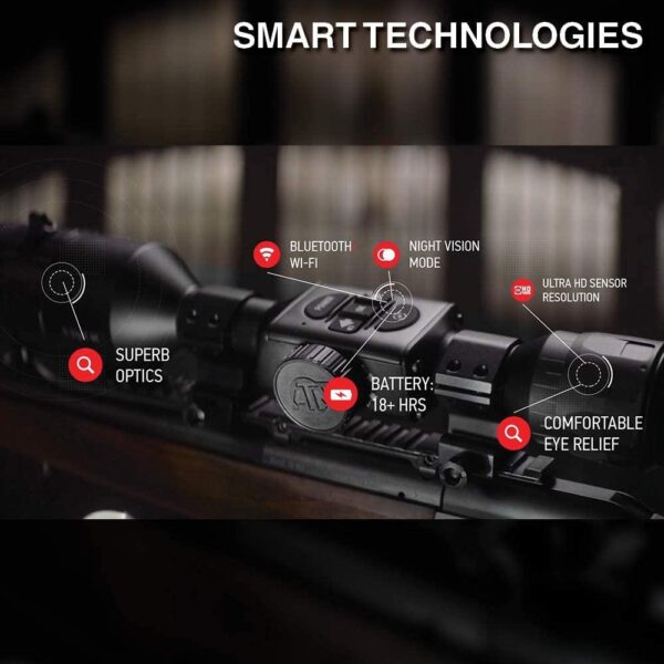 ATN X-Sight-4k 3-14x Smart HD Day/Night Vision Rifle Scope - Mossy Oak Elements Terra - Precision Shot Firearms