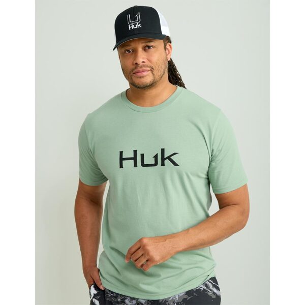 Huk Logo Short Sleeve Shirt Fog Green 3XL - Precision Shot Firearms