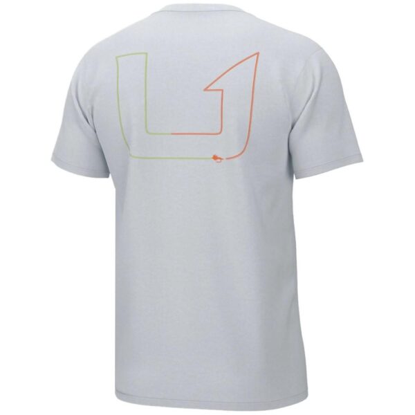 Huk Fly Line Short Sleeve Shirt White S - Precision Shot Firearms