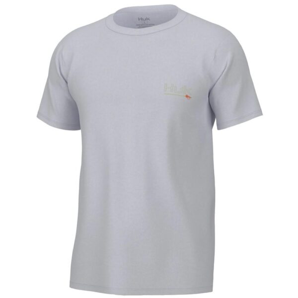 Huk Fly Line Short Sleeve Shirt White M - Precision Shot Firearms