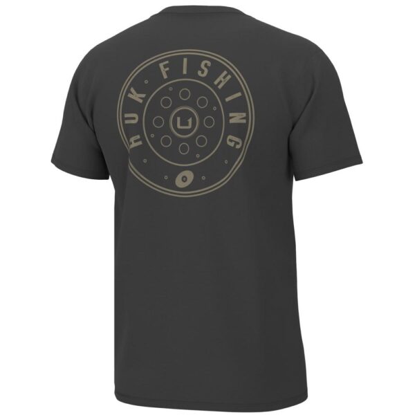 Huk Reel On Short Sleeve Shirt Volcanic Ash S - Precision Shot Firearms