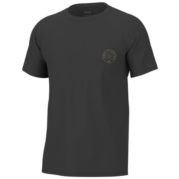 Huk Reel On Short Sleeve Shirt Volcanic Ash S - Precision Shot Firearms