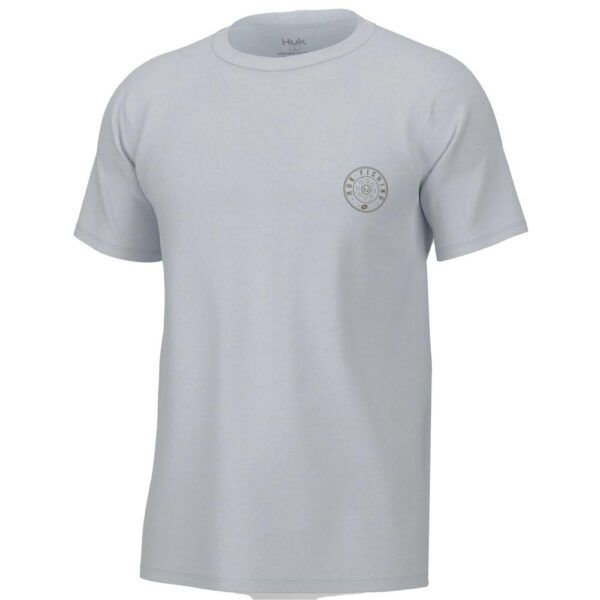 Huk Reel On Short Sleeve Shirt White S - Precision Shot Firearms