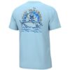 Huk Tuna Skull Short Sleeve Shirt Crystal Blue 2XL - Precision Shot Firearms