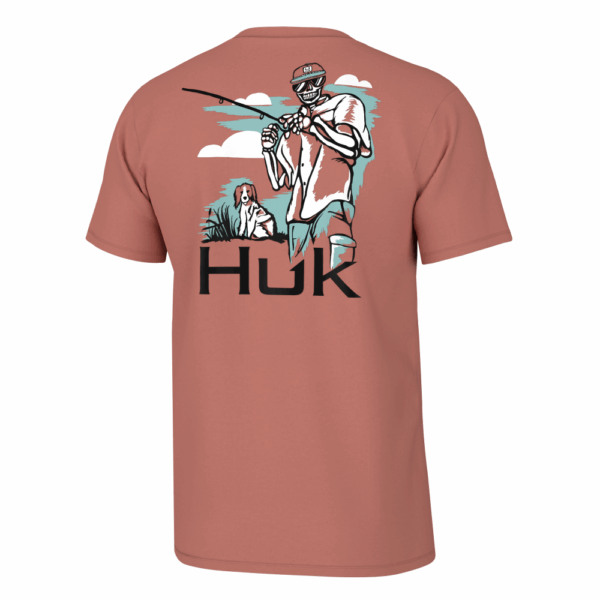 Huk Fletch N Bones Short Sleeve Shirt Sunburn L - Precision Shot Firearms
