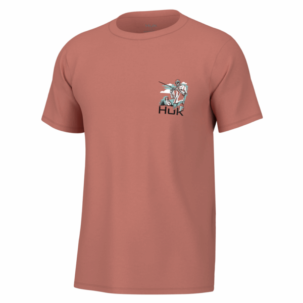 Huk Fletch N Bones Short Sleeve Shirt Sunburn S - Precision Shot Firearms