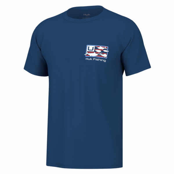 Huk Trophy Flag Short Sleeve Shirt Set Sail M - Precision Shot Firearms