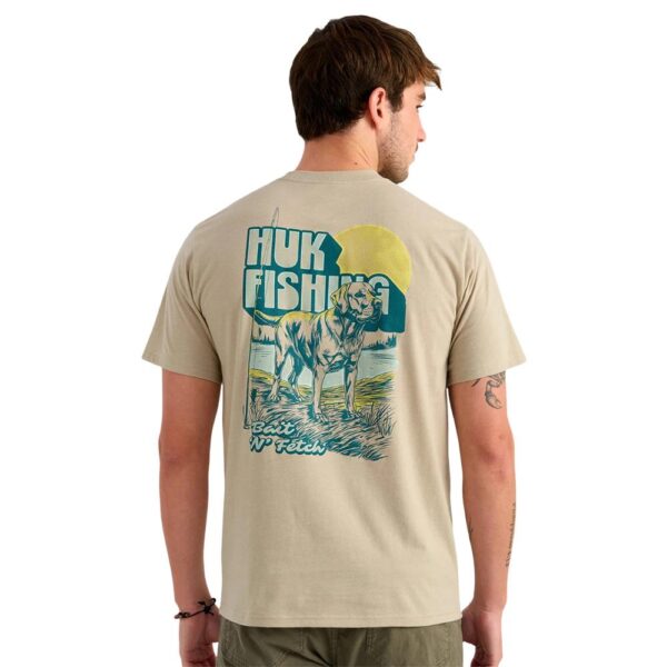 Huk Bait 'N Fetch Short Sleeve Tee River Rock Heather XL - Precision Shot Firearms
