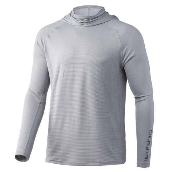 Huk A1A Performance Hoodie Overcast Grey S - Precision Shot Firearms
