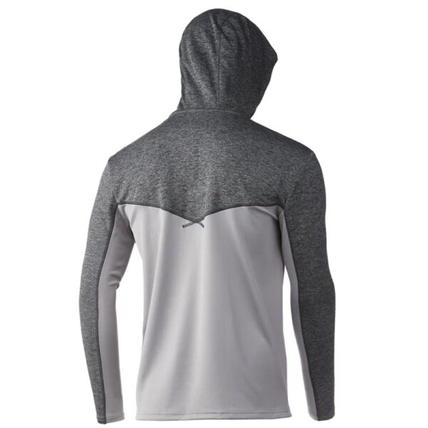 Huk Icon X Coldfront Hoodie Overcast Grey Heather S - Precision Shot Firearms