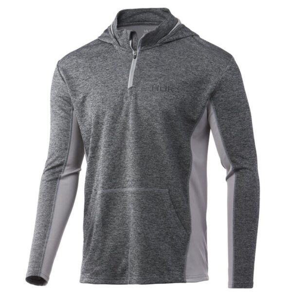 Huk Icon X Coldfront Hoodie Overcast Grey Heather S - Precision Shot Firearms