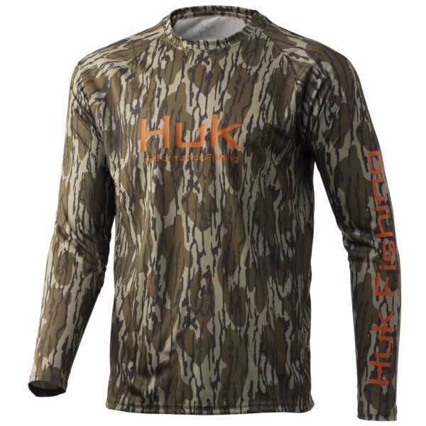 Huk Pursuit Long Sleeve Shirt Mossy Oak Bottomland S - Precision Shot Firearms