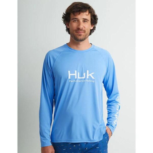 Huk Vented Pursuit Long Sleeve Shirt Marolina Blue S - Precision Shot Firearms