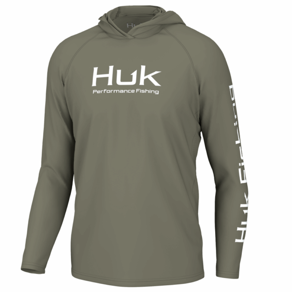 Huk Vented Pursuit Long Sleeve Hoodie Moss M - Precision Shot Firearms