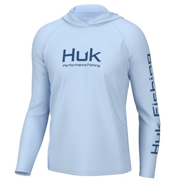 Huk Vented Pursuit Long Sleeve Hoodie Ice Water L - Precision Shot Firearms