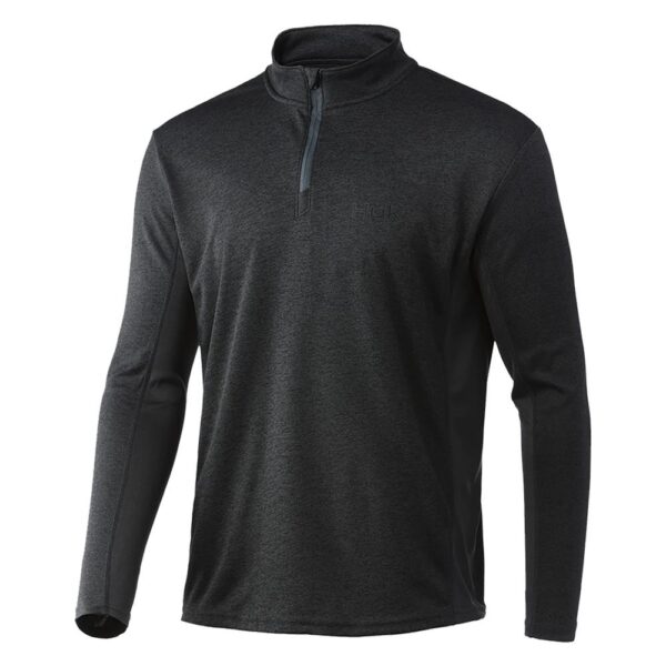 Huk Coldfront 1/4 Zip Long Sleeve Shirt Volcanic Ash Heather 2XL - Precision Shot Firearms