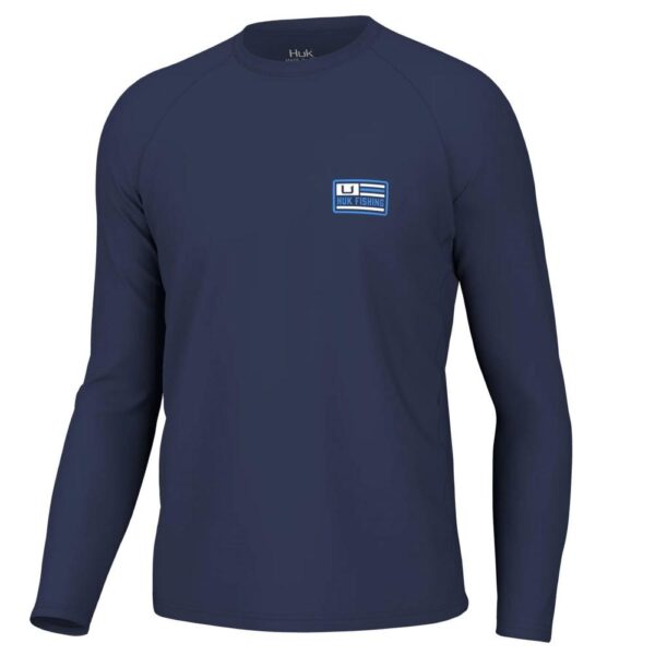 Huk Farm Pursuit Long Sleeve Shirt Naval Academy M - Precision Shot Firearms