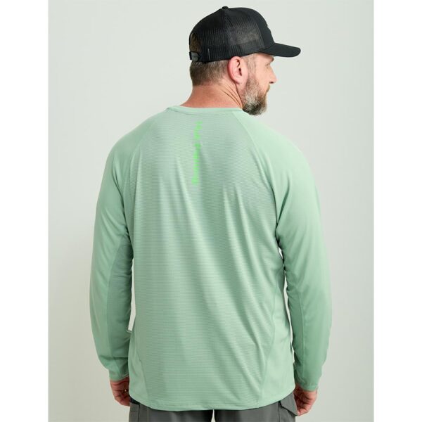 Huk Icon Crew Long Sleeve Shirt Fog Green M - Precision Shot Firearms