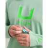 Huk Icon Crew Long Sleeve Shirt Fog Green XL - Precision Shot Firearms